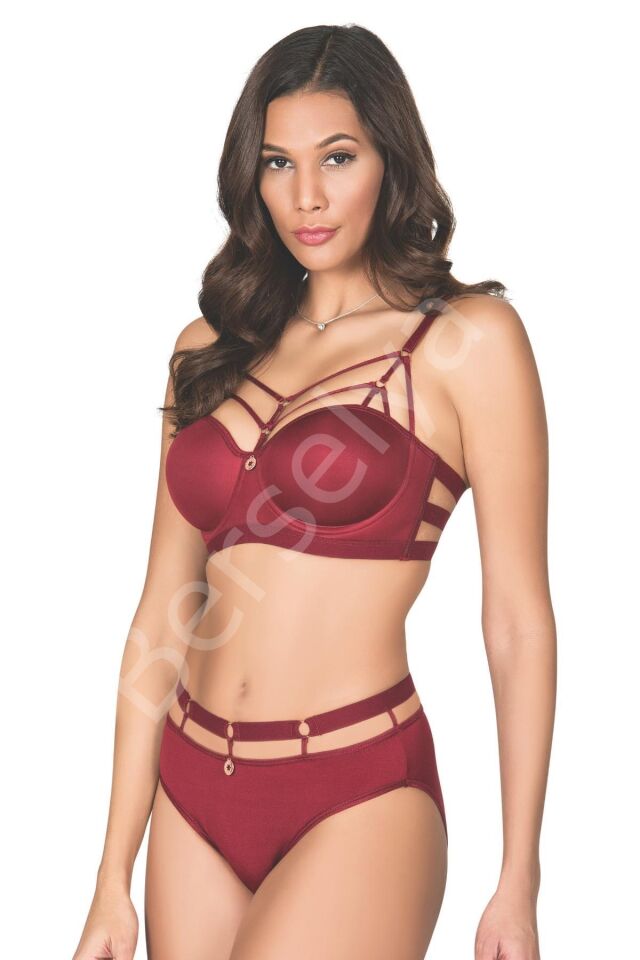 Biye Şeritli Halkalı Sütyen Takım Kadın 5045