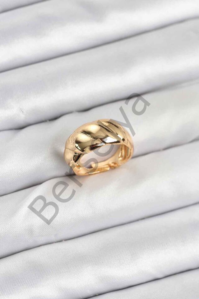 Gold Renk Bombeli Sarmal Yüzük