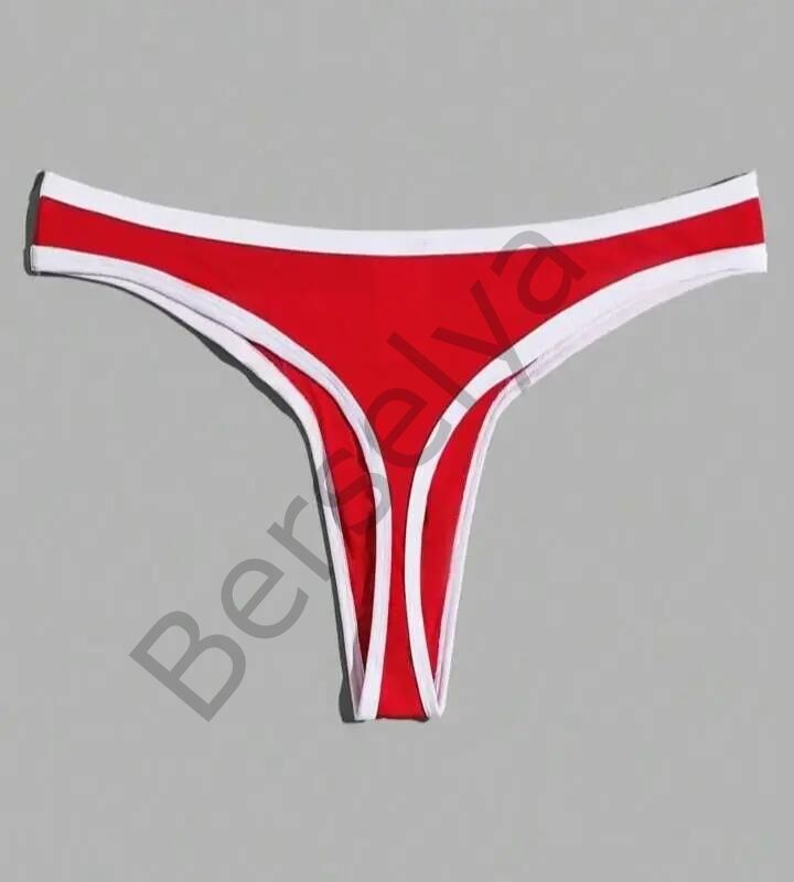 Erkek  Biyeli Kırmızı Tanga