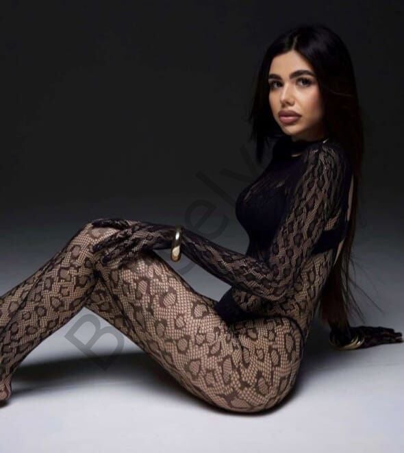 Leopar Desen Vücut Çorabı