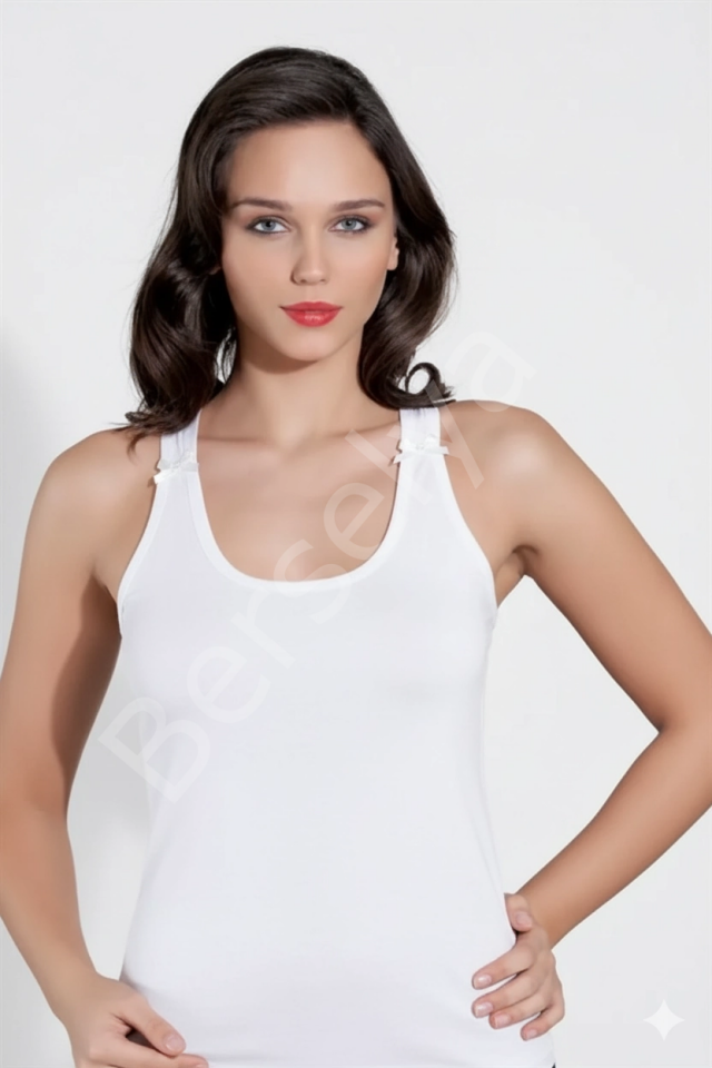 Şahinler Arkası Güpürlü Atlet B368