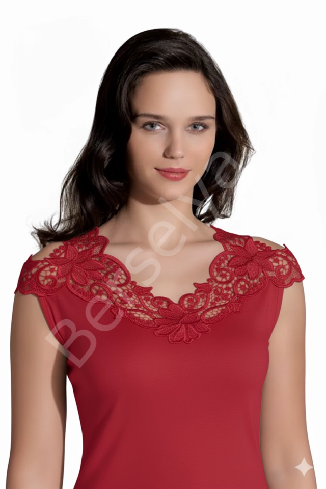 Şahinler Arkası Güpürlü Atlet B396