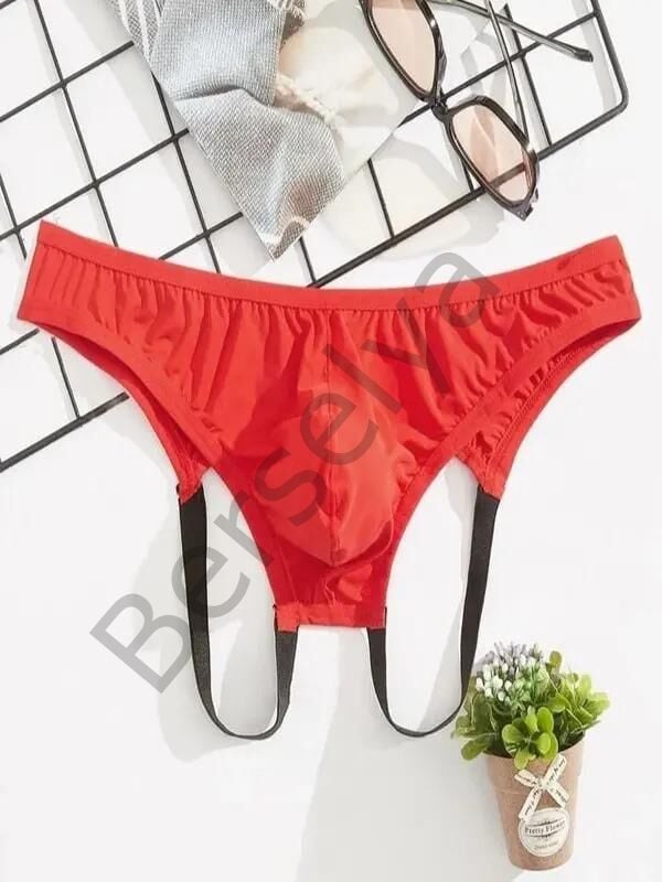 Erkek  Fantazi Kırmızı Jockstrap İç Giyim