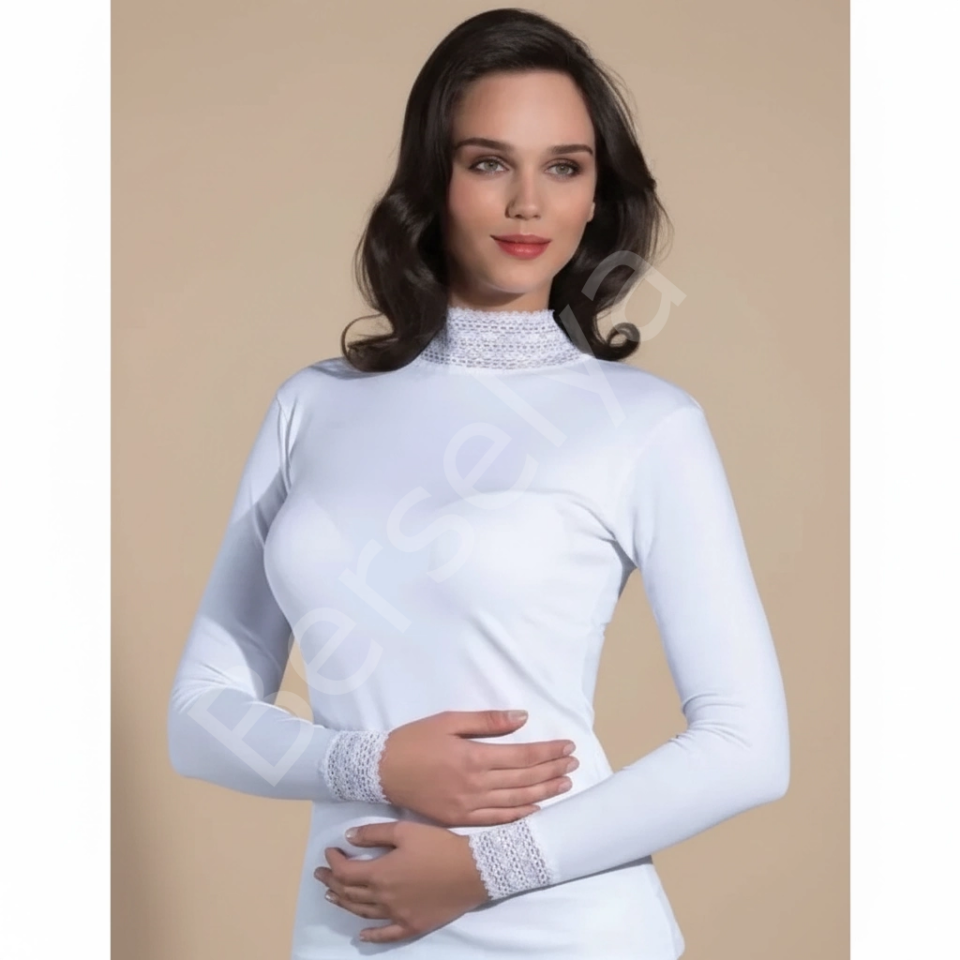 Şahinler Dantelli Uzun Kollu Body B622