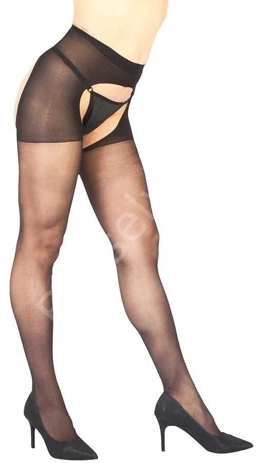 Siyah Özel Bölgesi Açık Fantazi Külotlu Çorap Brf1078