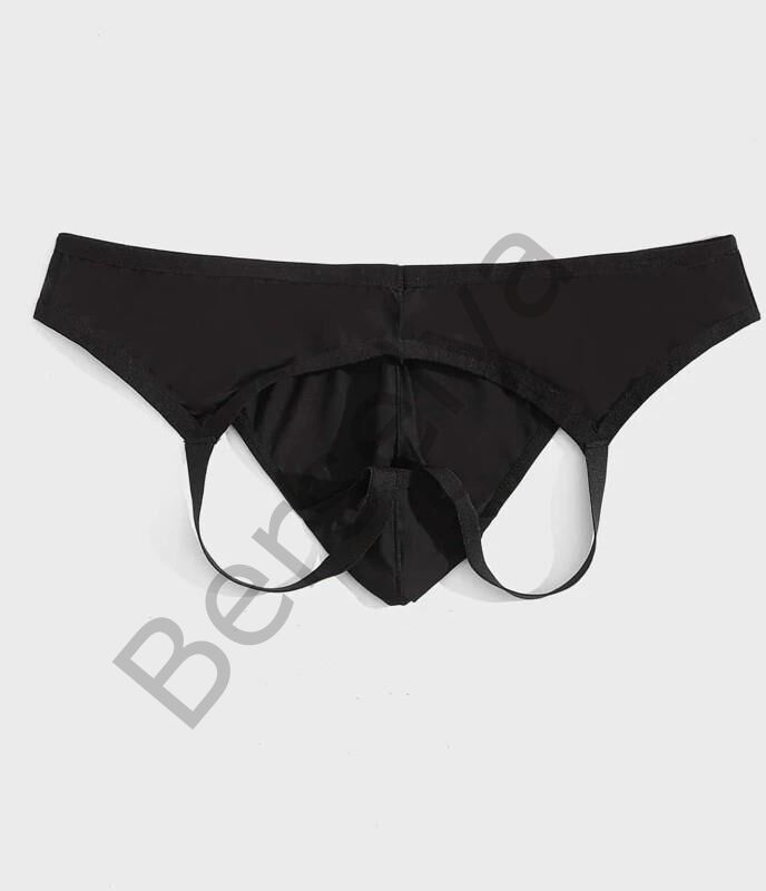Erkek  Fantazi Siyah Jockstrap İç Giyim