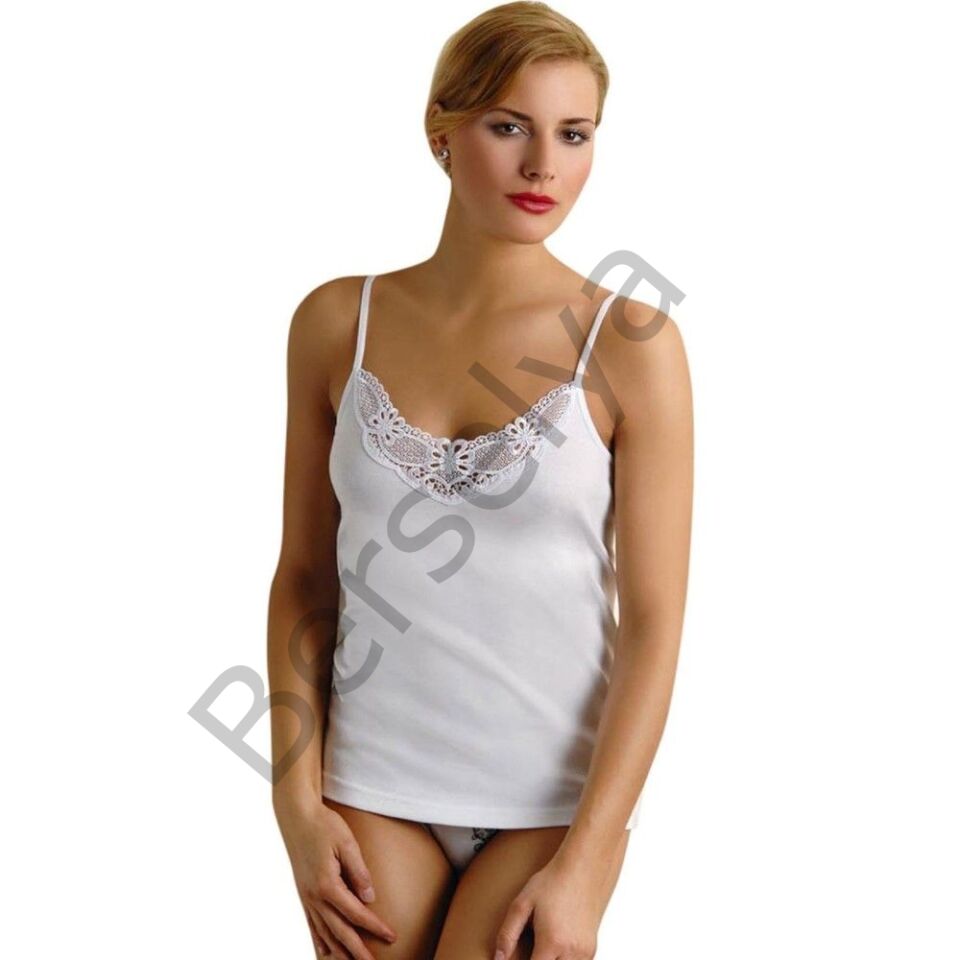 Ribana Güpür İp Askılı Atlet 2103-1