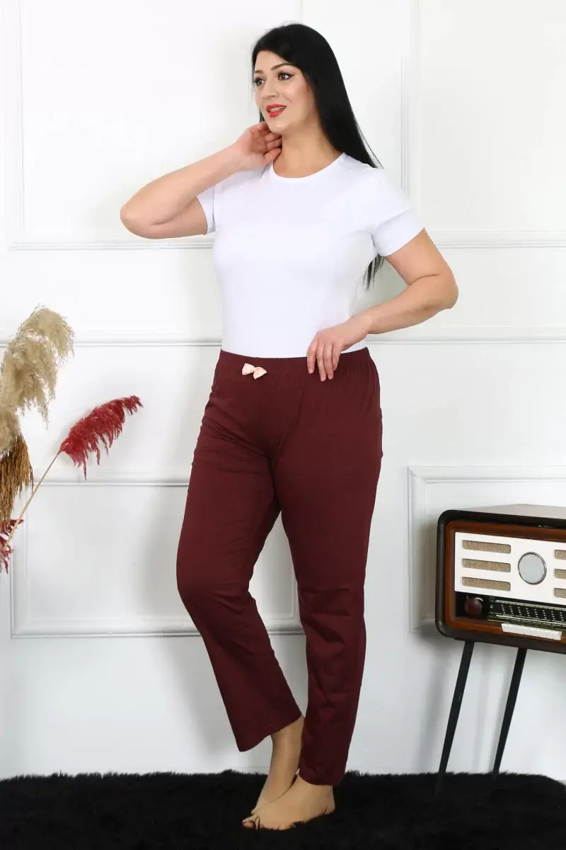 Kadın Pamuklu Büyük Beden Alt Pijama