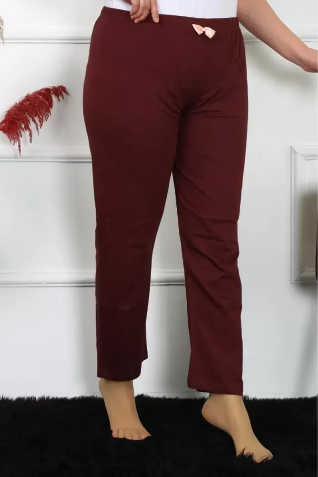 Kadın Pamuklu Büyük Beden Alt Pijama