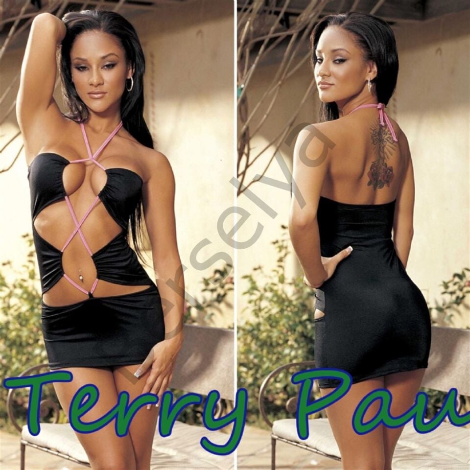 B100753 Cris Cross Mini Elbise