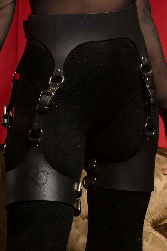 Deri Göğüs Ve Bacak Harness Takım, Club Giyim - Brf1261