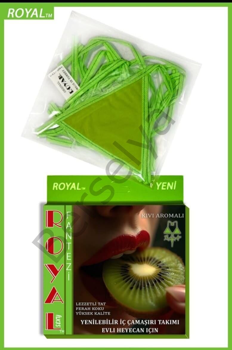 Fantezi Tüketilebilen Yenilebilir Kivi Aromalı İç Çamaşırı Takımı