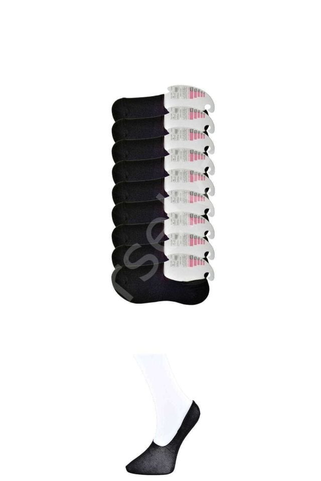 Siyah Kadın Babet Çorap 9 Çift