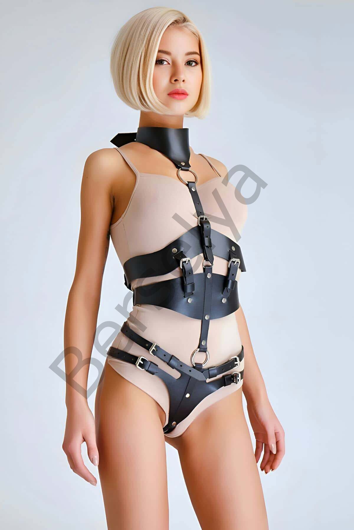 Şık Deri Göğüs Harness - Brf1321