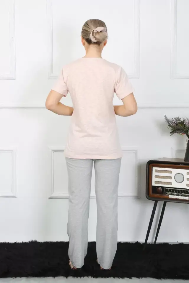 Kadın Kısa Kol Penye Pijama Takım
