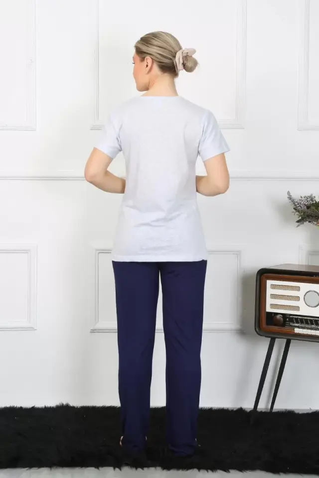 Kadın Kısa Kol Penye Pijama Takımı