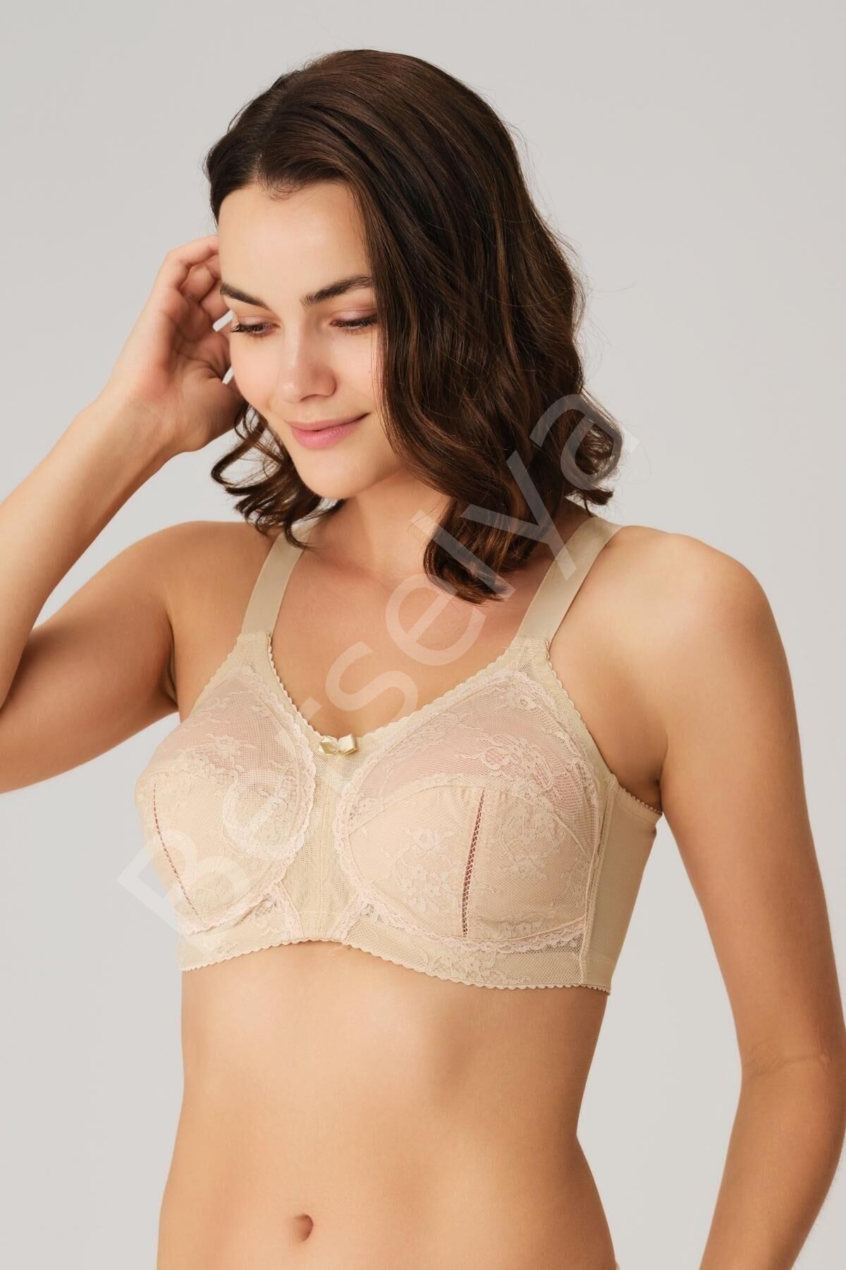 Anıl Balenli Desteksiz Dolgusuz Toparlayıcı Dantelli Küçültücü Sütyen