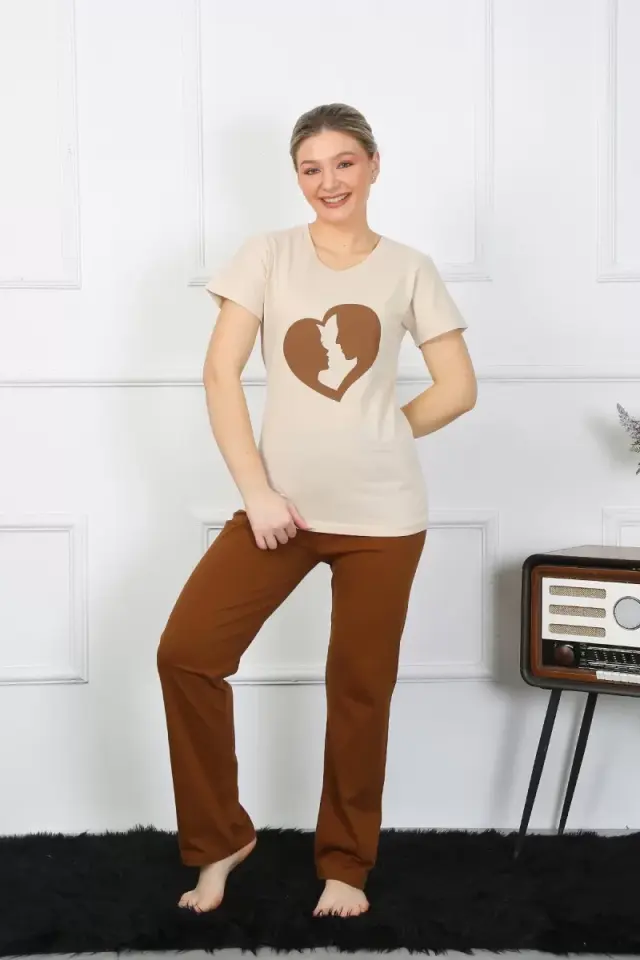 Kısa Kol Penye Pijama Takımı