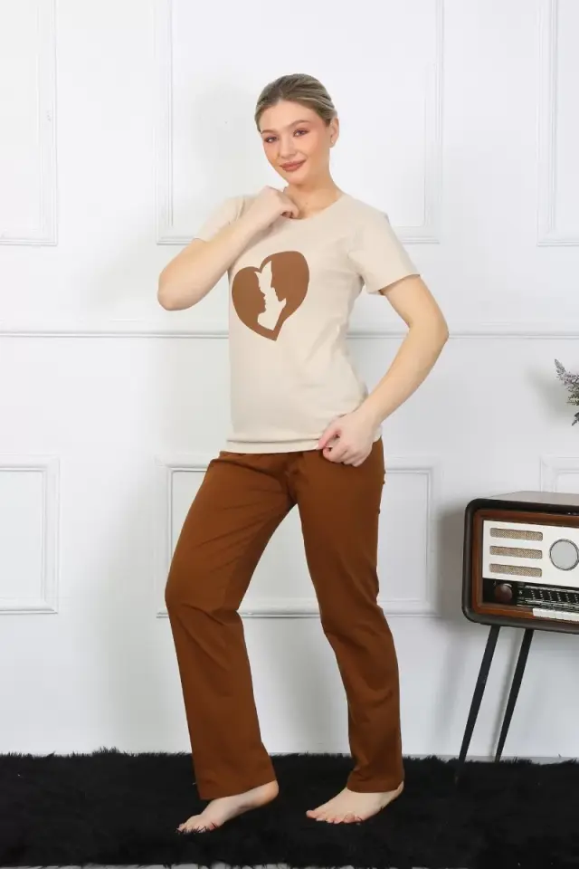 Kısa Kol Penye Pijama Takımı