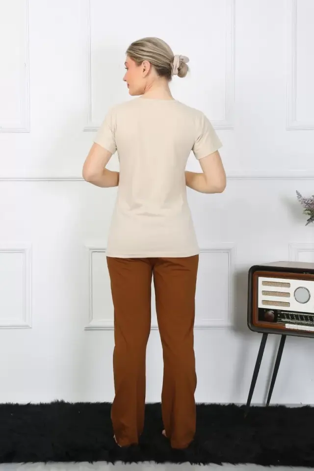 Kısa Kol Penye Pijama Takımı