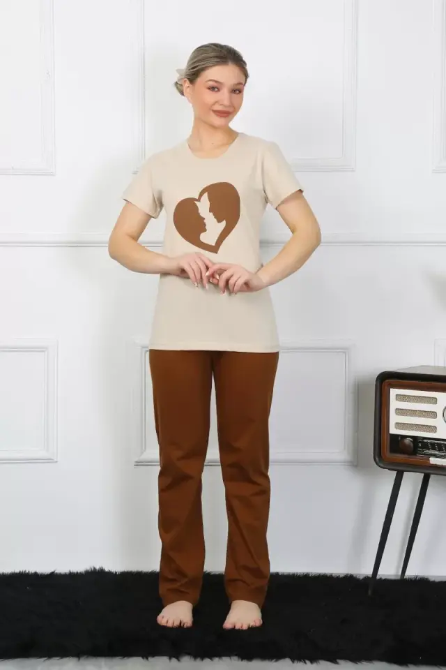 Kısa Kol Penye Pijama Takımı