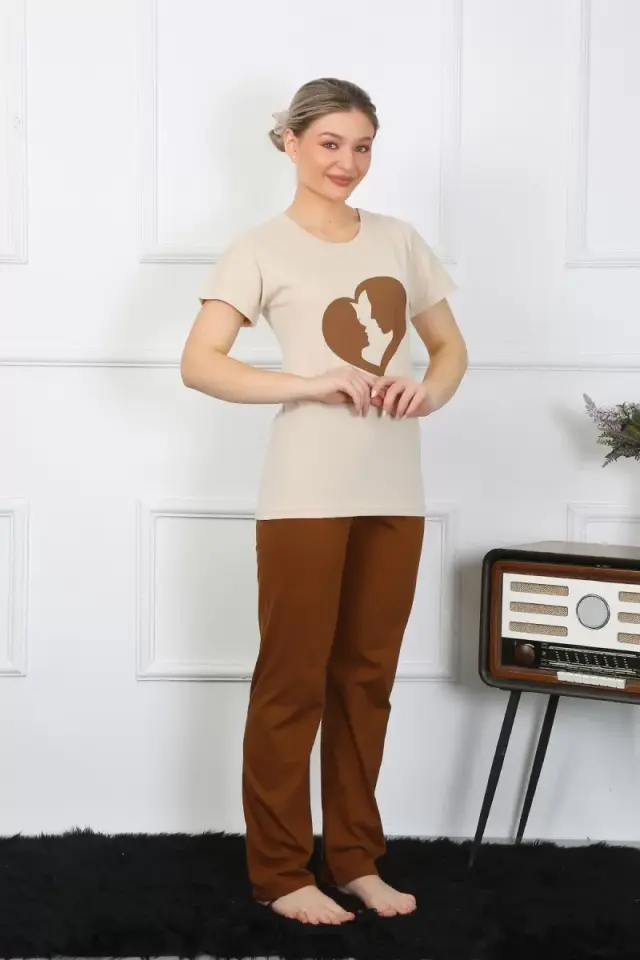 Kısa Kol Penye Pijama Takımı