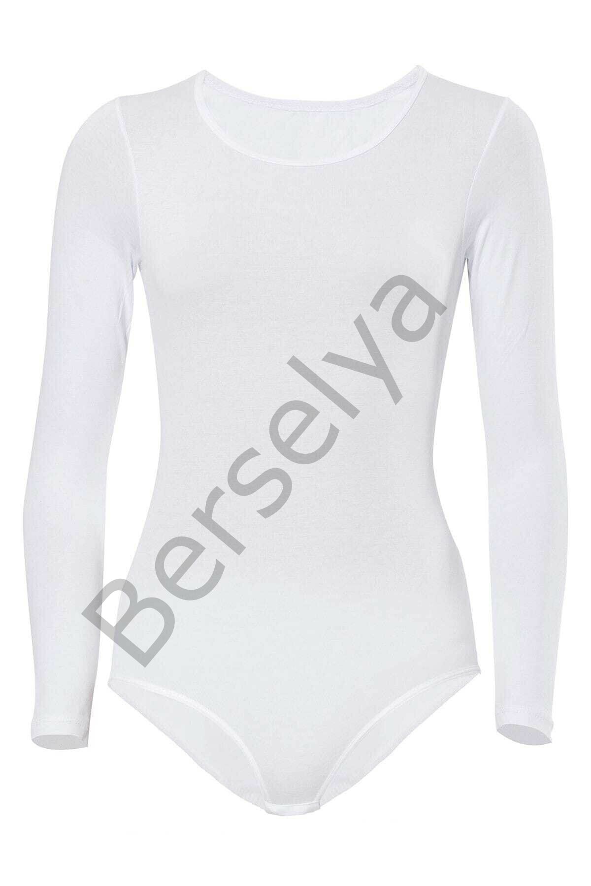 Likralı Uzun Kollu Body 4058