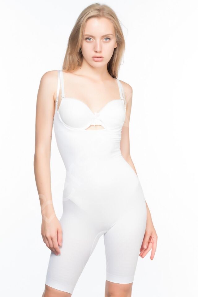 Beyaz Mı Emay 2013  Göğsü Açık Paçalı Boy Korse