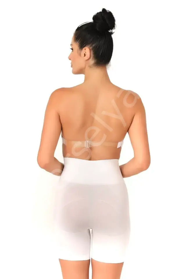 Beyaz  2017 Düşük Bel Double Pantalon Korse