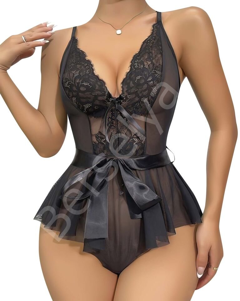 Fantezi Babydoll Siyah 969