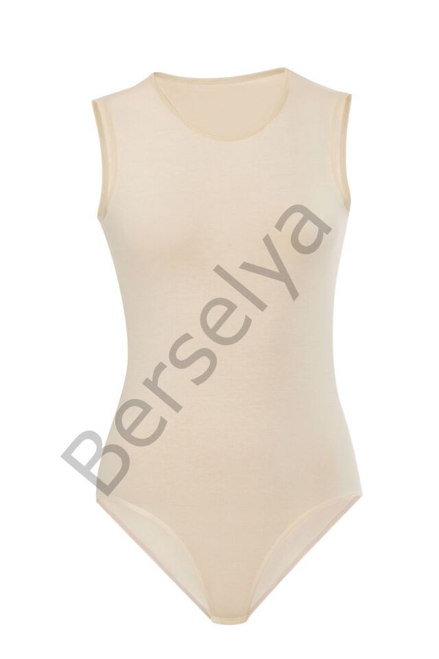 Likralı Bayan 0 Yaka 0 Kol Body 4759