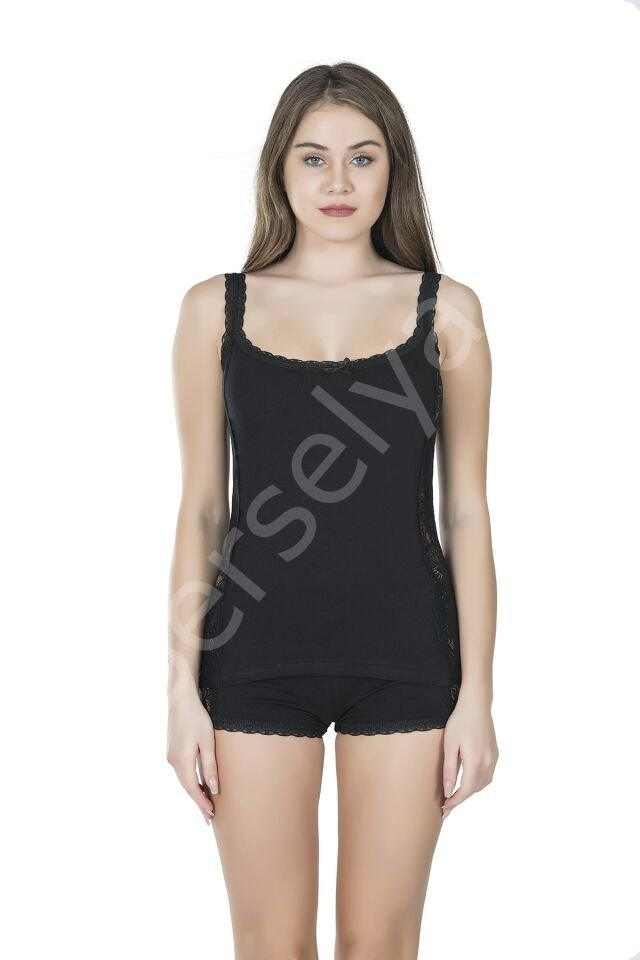 Dantelli Atlet Şort Takım 057