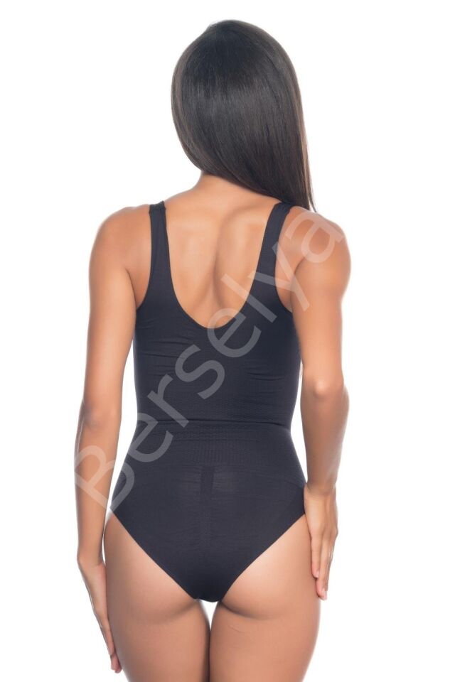Siyah Mı Emay 2018 Kalın Askılı Body Korse
