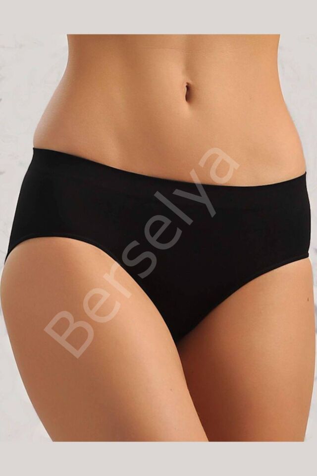 Siyah Dikişsiz Slip Külot