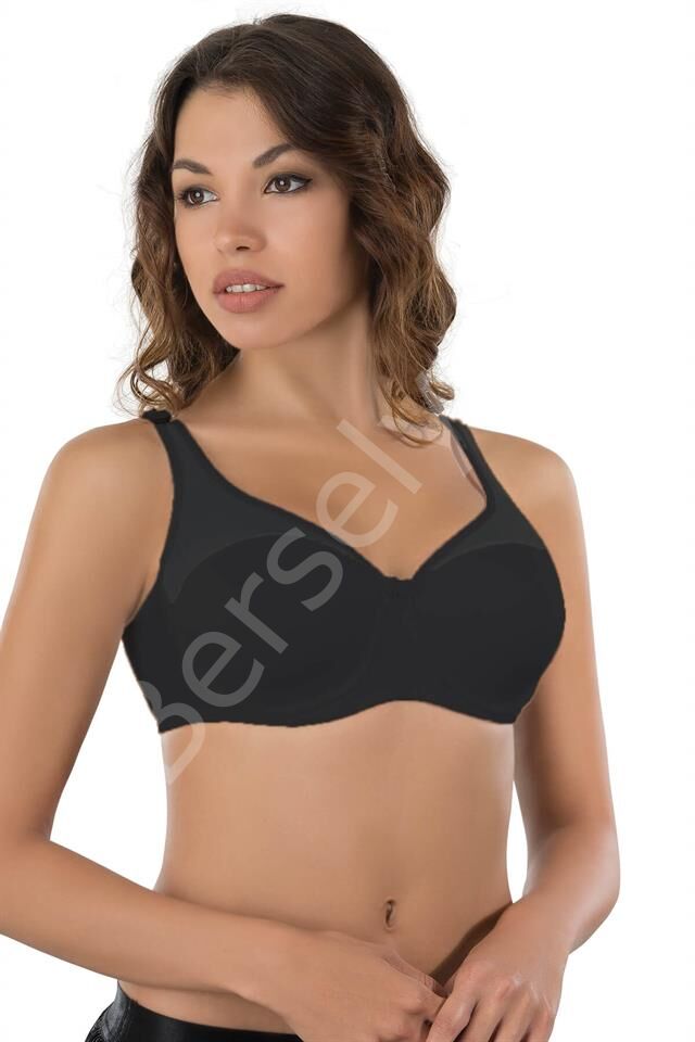 Siyah Emay 167 Tül Push Up Toparlayıcı Sütyen