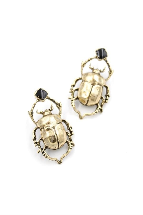 Böcek Küpe - Bronz