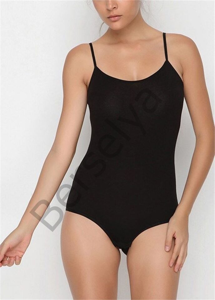 Nbb 2935 İnce Askılı Çıtçıtlı Body