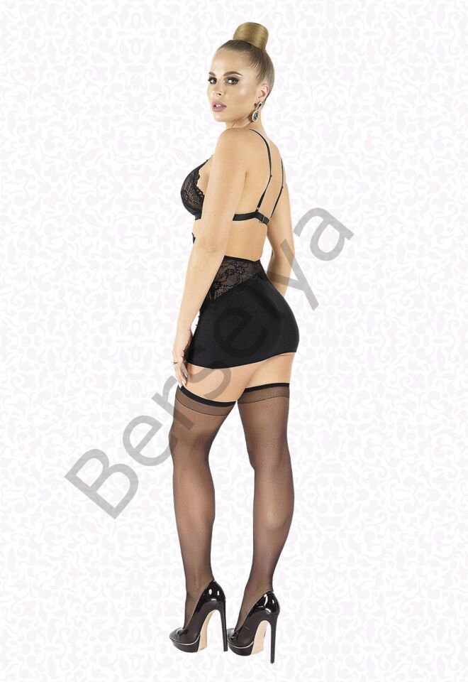 Likralı Saten Babydoll