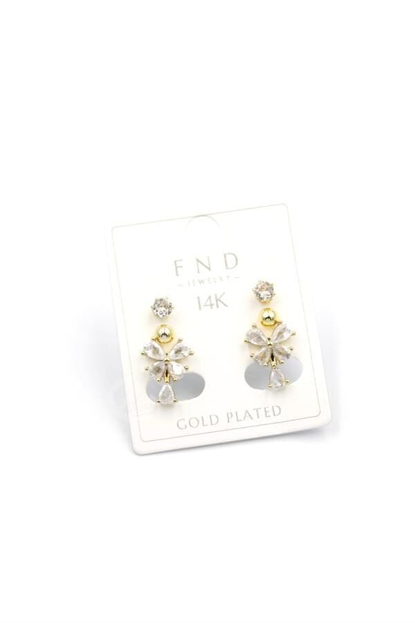 Çoklu Kelebek Küpe - Altın