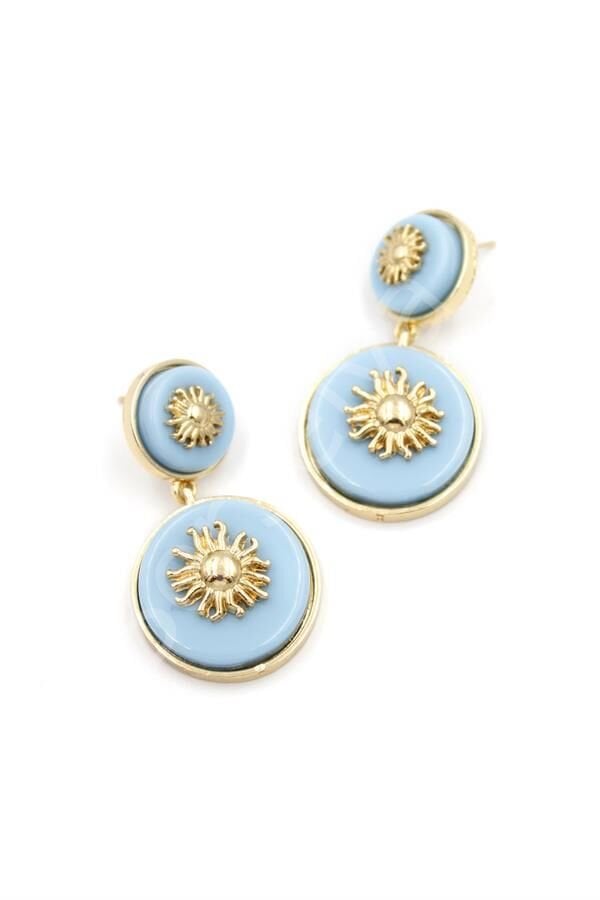 Güneş Küpe - Mavi