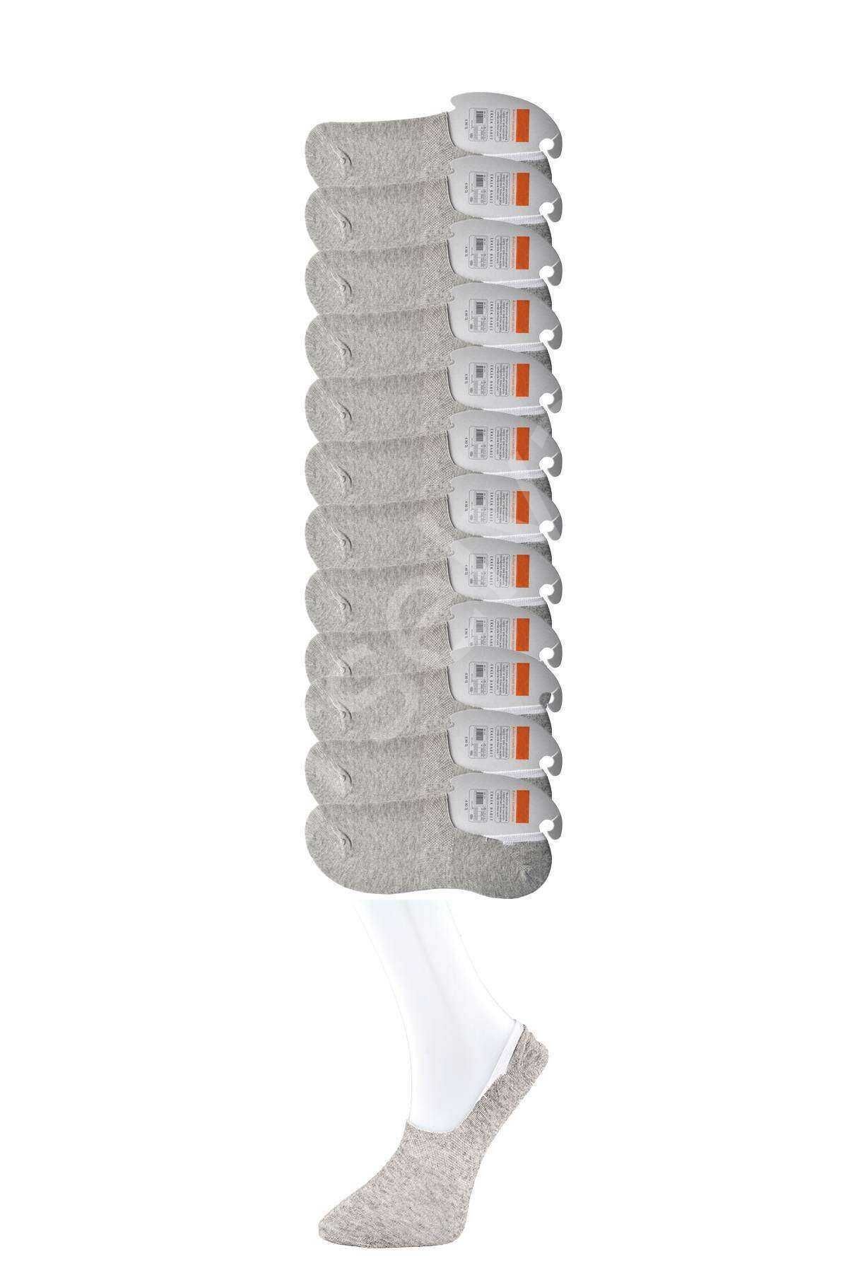 Gri Erkek Babet Çorap 12 çift