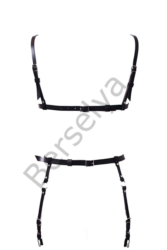 Deri Jartiyer Takım Harness - Brf228