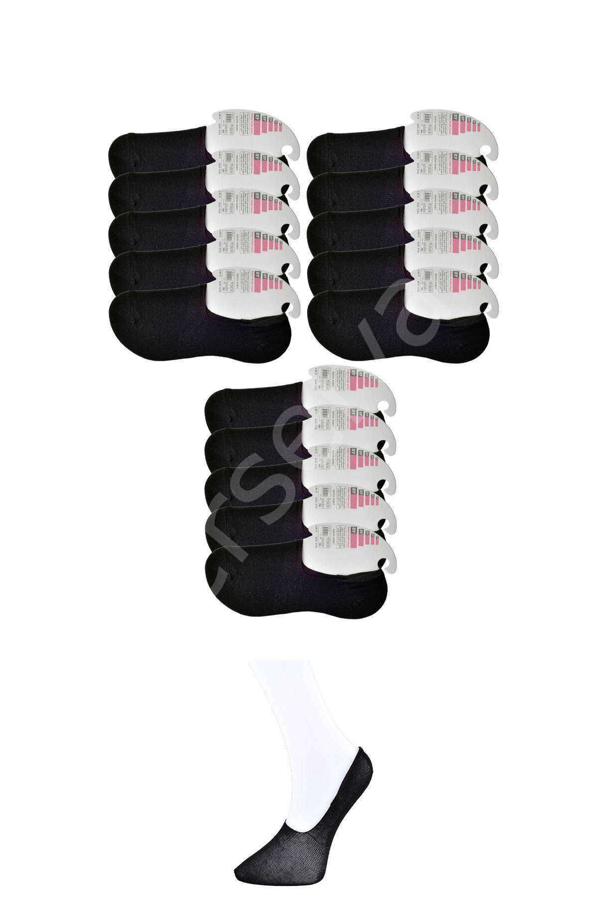 Siyah Kadın Babet Çorap 15 Çift