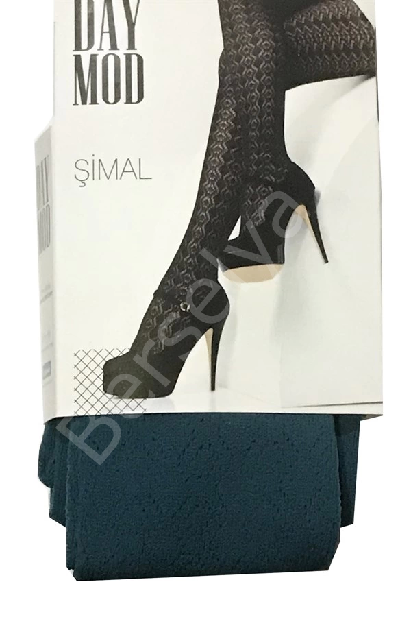 Daymod Kadın Şimal Micro File Desenli Külotlu Çorap