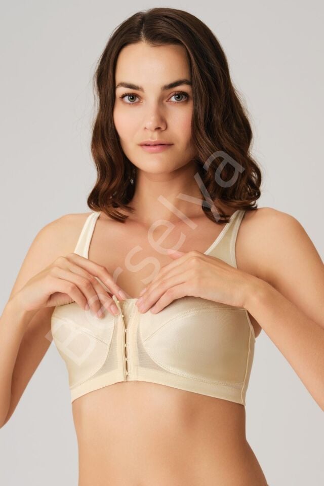 Toparlayıcı Minimizer Balensiz Desteksiz Dolgusuz Önden Açılan Sırt Destekli Medikal Sütyen