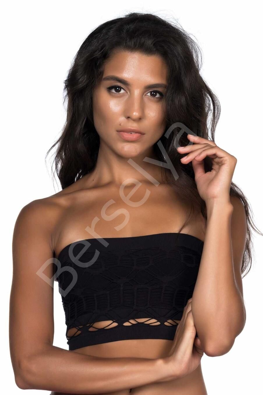 Beyaz Mı Emay 4050 Double Örgü Toparlayıcı Straplez Büstiyer