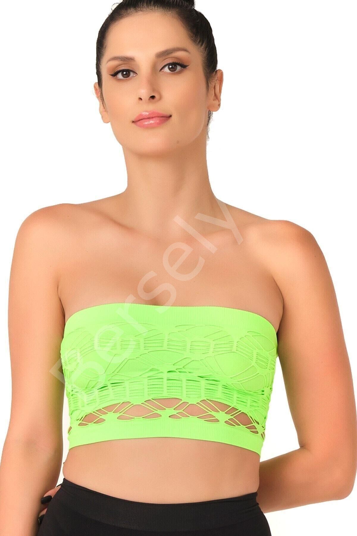 Yeşil Mı Emay 4050 Double Örgü Toparlayıcı Straplez Büstiyer