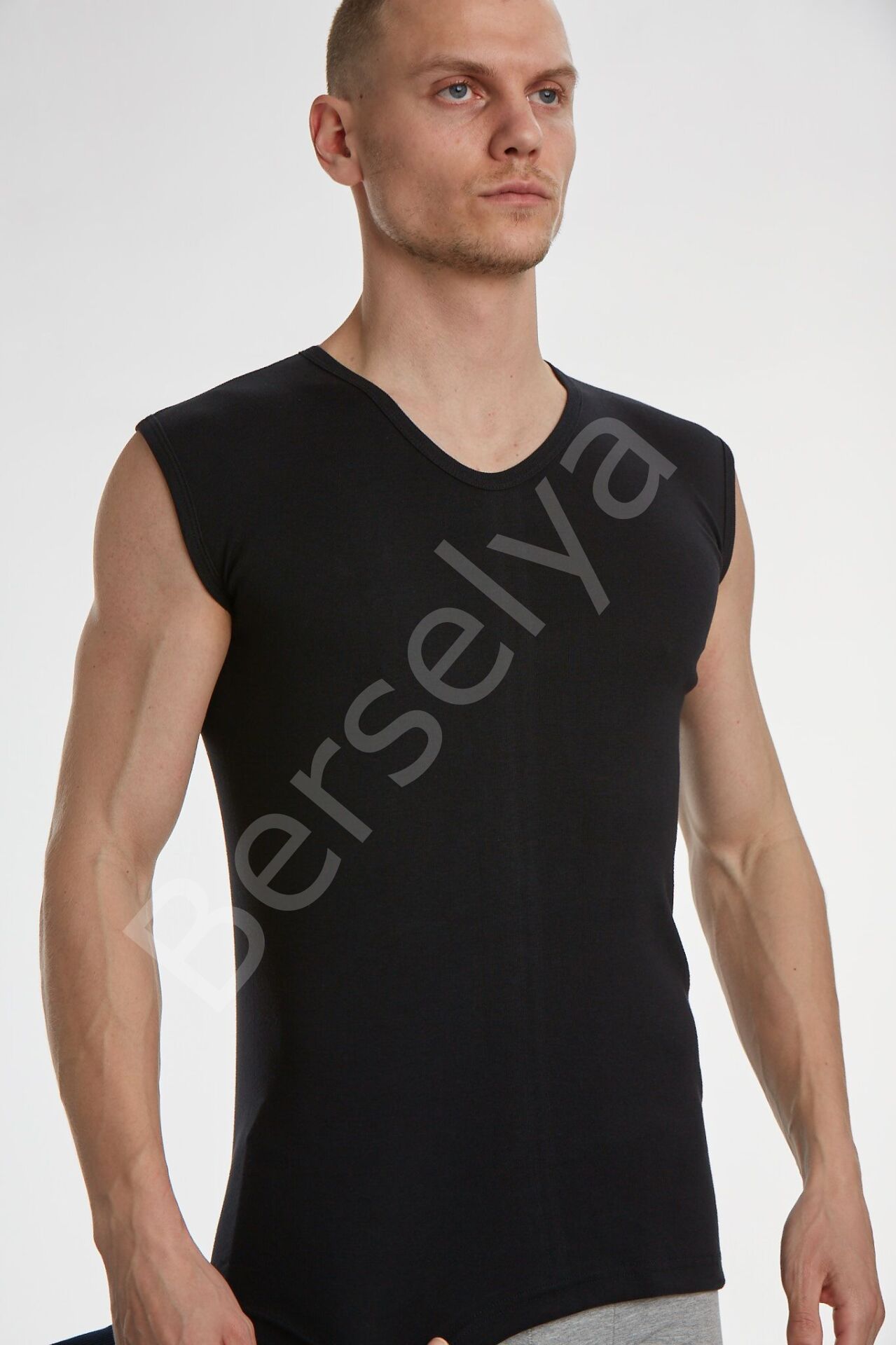 X Man 735 Erkek Kolsuz V Yaka T-shırt