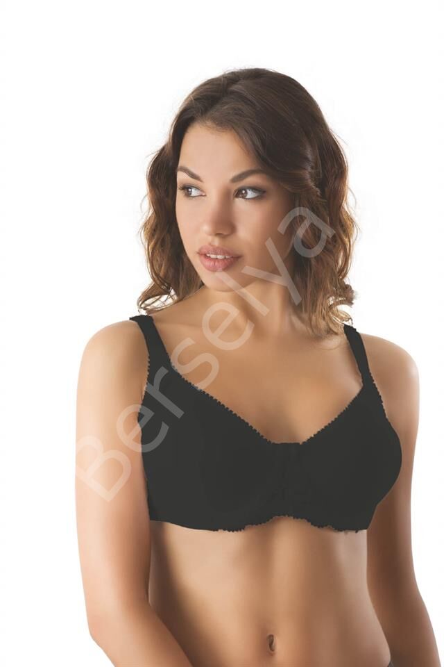 Siyah Emay 164 C Balenli Dantelli Sütyen