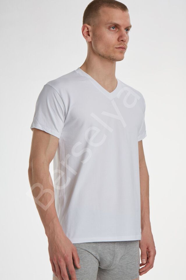 X Man 747 V Yaka Erkek T Shırt